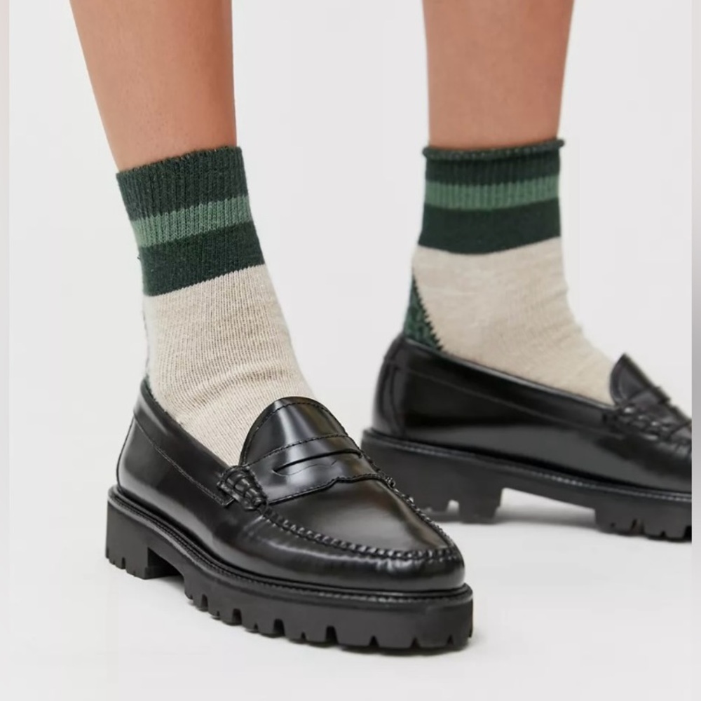 G.H. Bass & Co. Black Leather Loafers